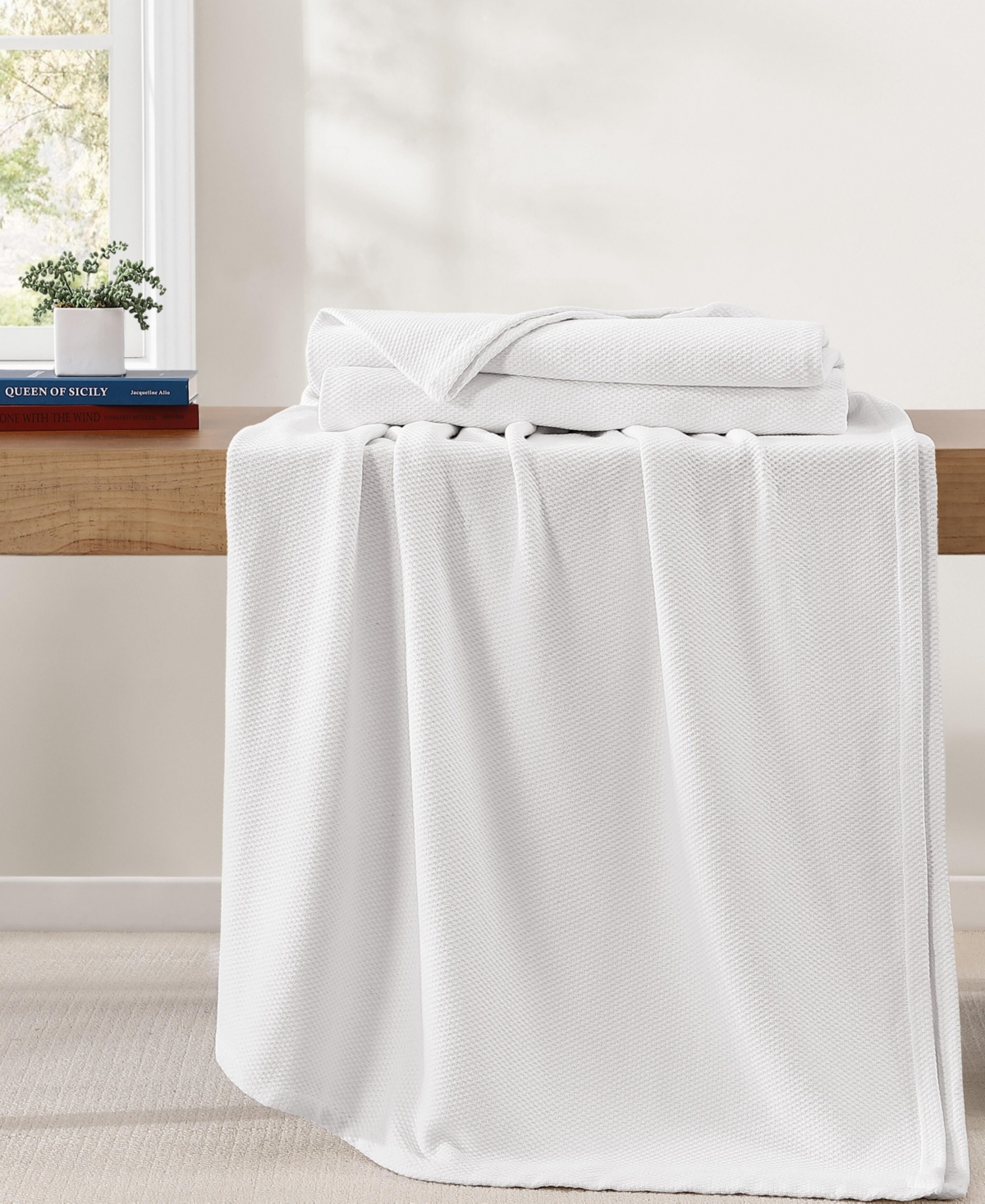 Tommy Hilfiger Essential Weave Cotton Blanket