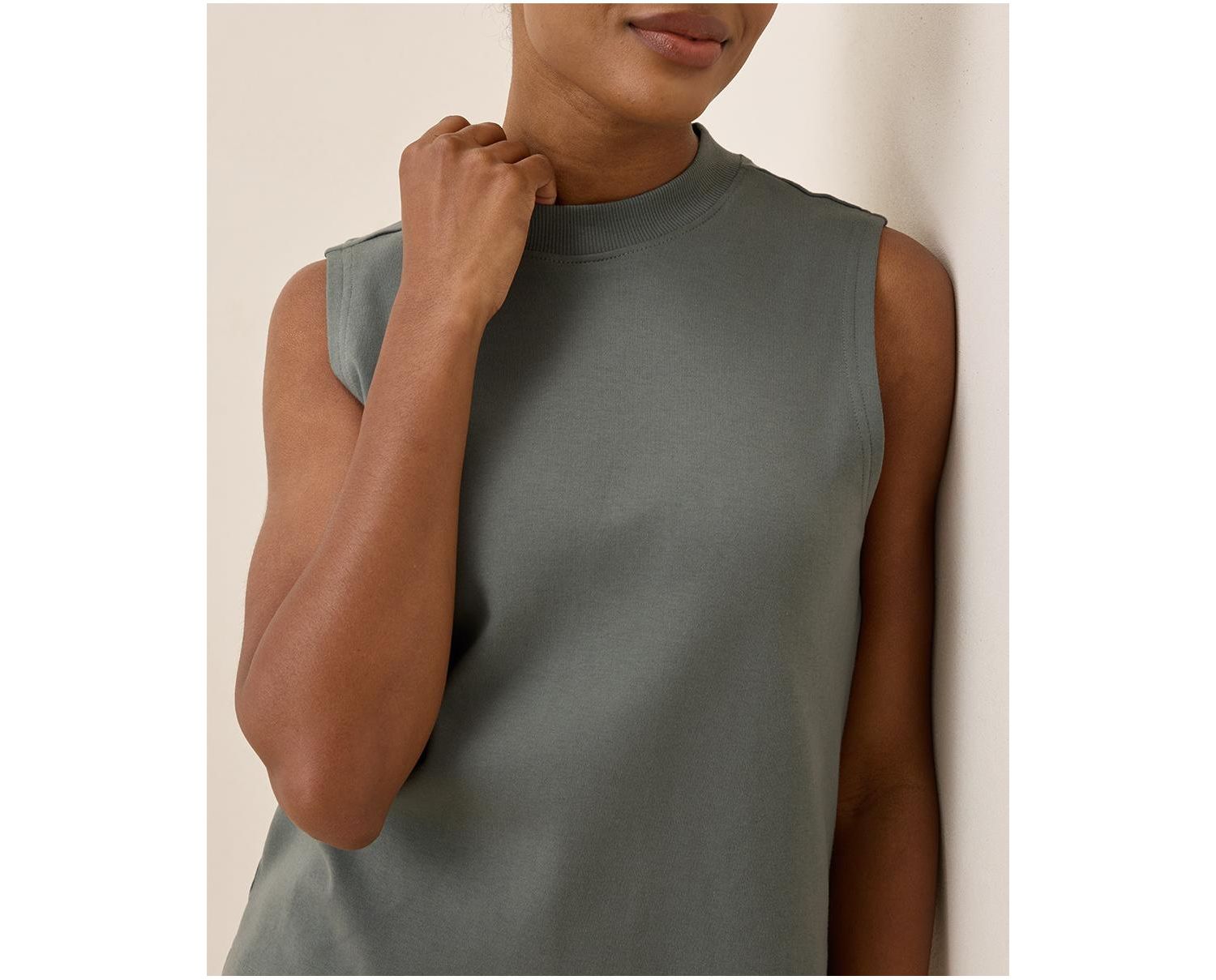 Women's Airplane Mock Neck Shell
