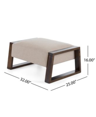 Streamdale Sleek and Stylish Ottoman, Beige