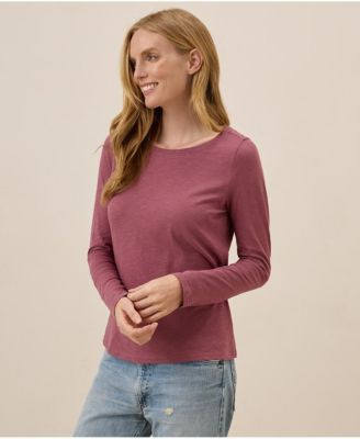 Women's Organic Cotton Featherweight Slub Long Sleeve Tee