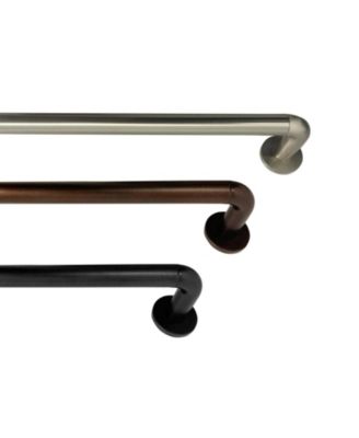 Adjustable Wrap-Around Room Darkening 1" Diameter Curtain Rod with Grommet Design