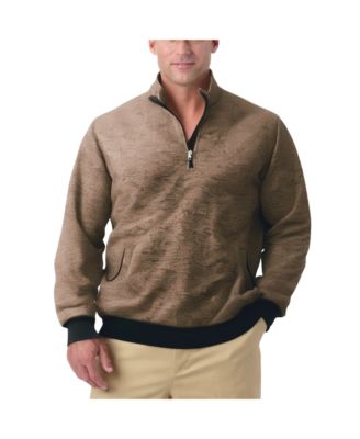 Big & Tall Quarter Zip Fleece Sweater