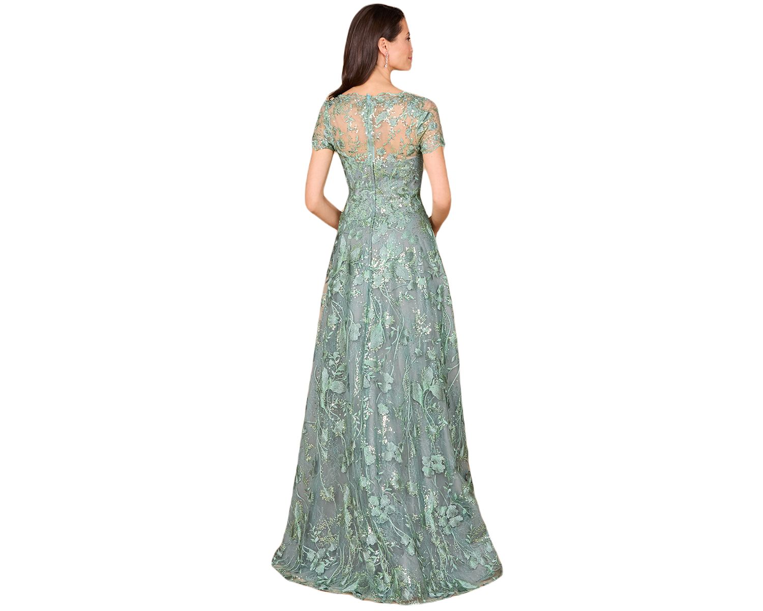 Women's Tonal Lace Ballgown