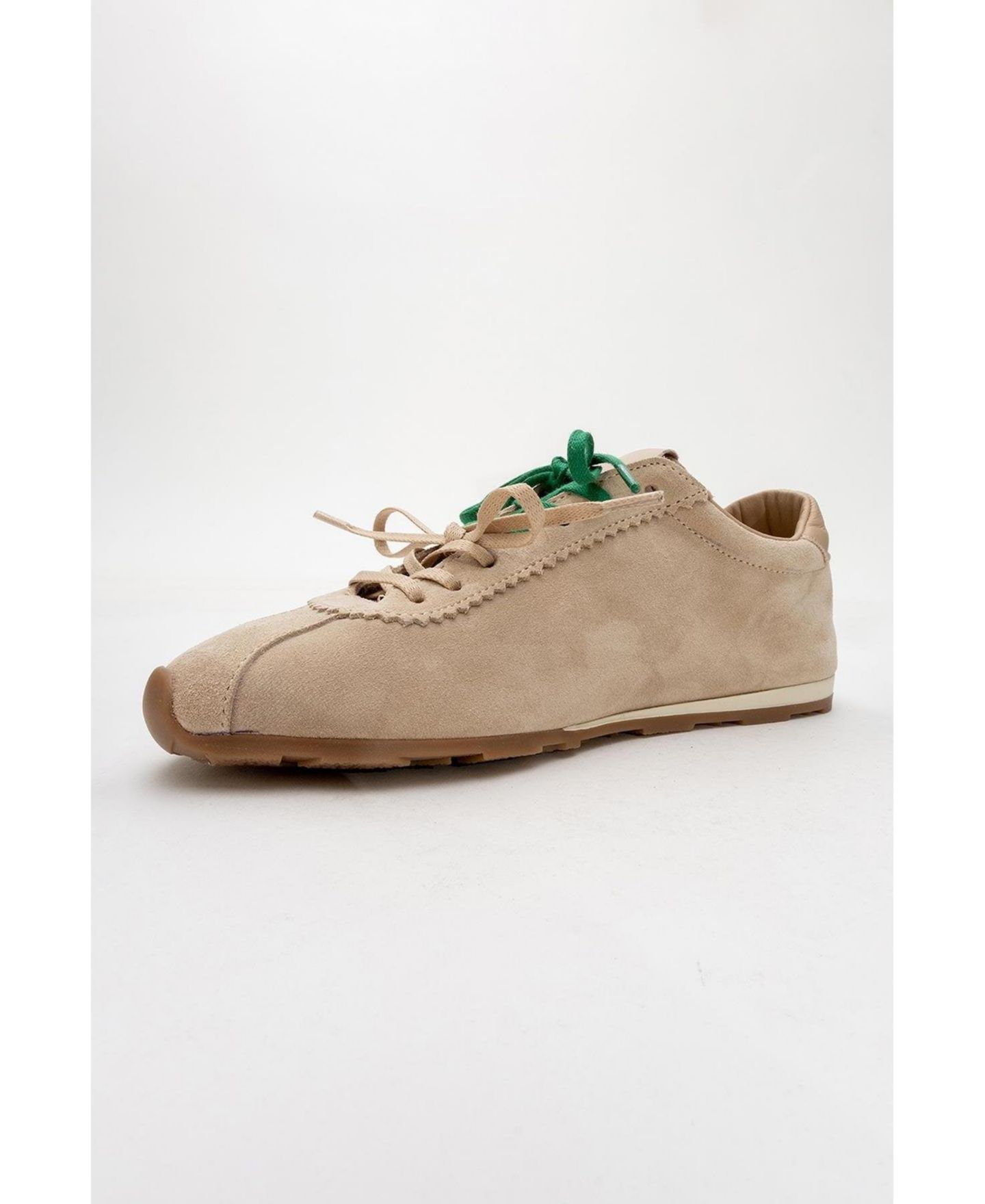 Женские кроссовки Forever & Always Shoes Crea Leather Sneakers (Women), цвет: Бежевый замшевый кожаный — фото 2