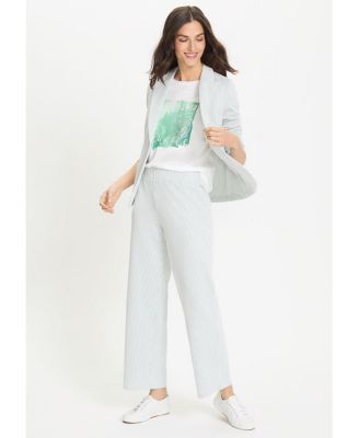 Women's Anna Fit Wide Leg Seersucker Pant