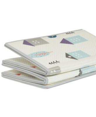 Play Time Reversible & Water-resistant Baby Play Mat, Cloud & Jungle Bear Print