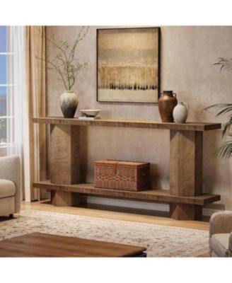 Console Table for Entryway, Wooden Sofa Table Behind Couch, for Living Room, Hallway, Foyer