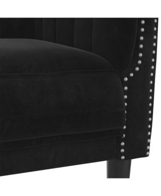 Sofa Chair Black Velvet