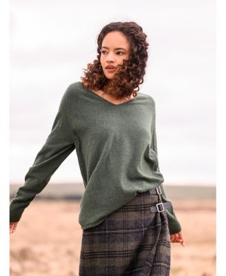 Women's Geelong Wool Slouch V-Neck Sweater