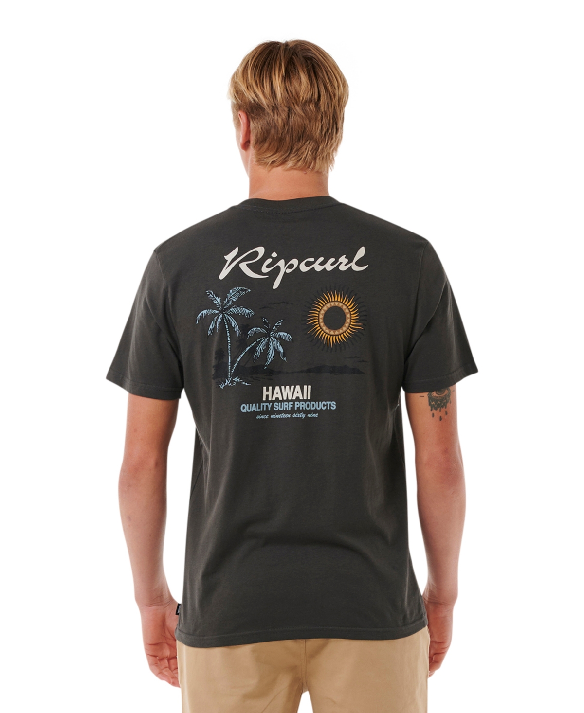 Rip Curl Men's Sunset Desto T-Shirt - Hawaii washed black