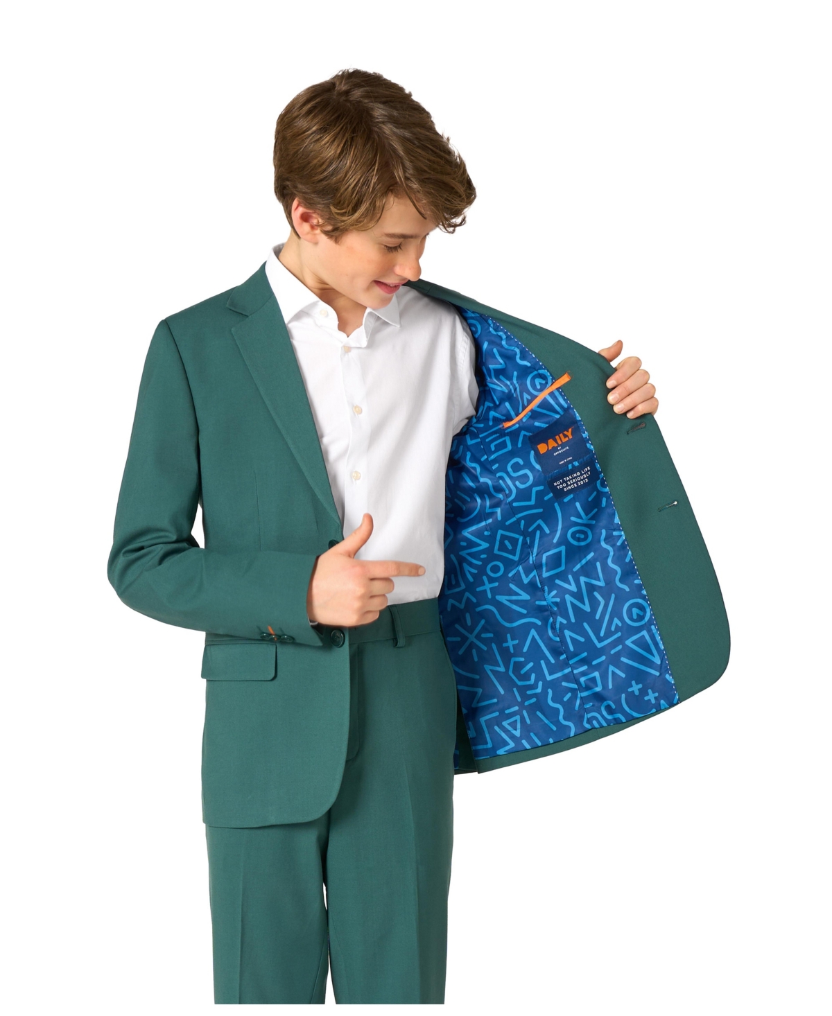Opposuits Big Boys Button Up Suit In Green