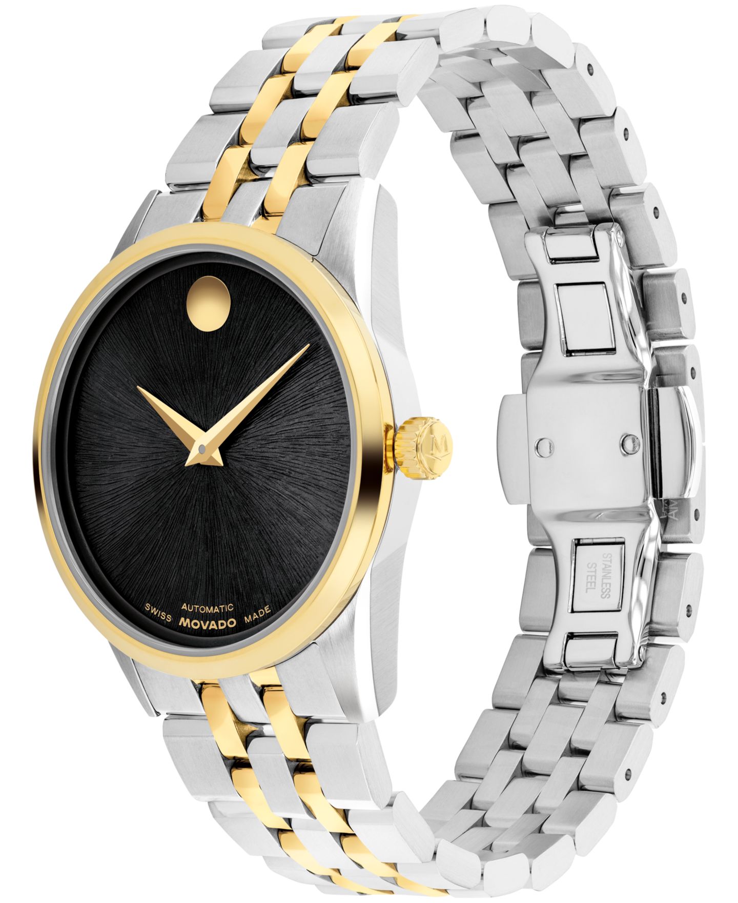 Женские часы Movado Museum Classic Swiss Automatic Stainless-Steel Yellow PVD Watch, 33mm — фото 2