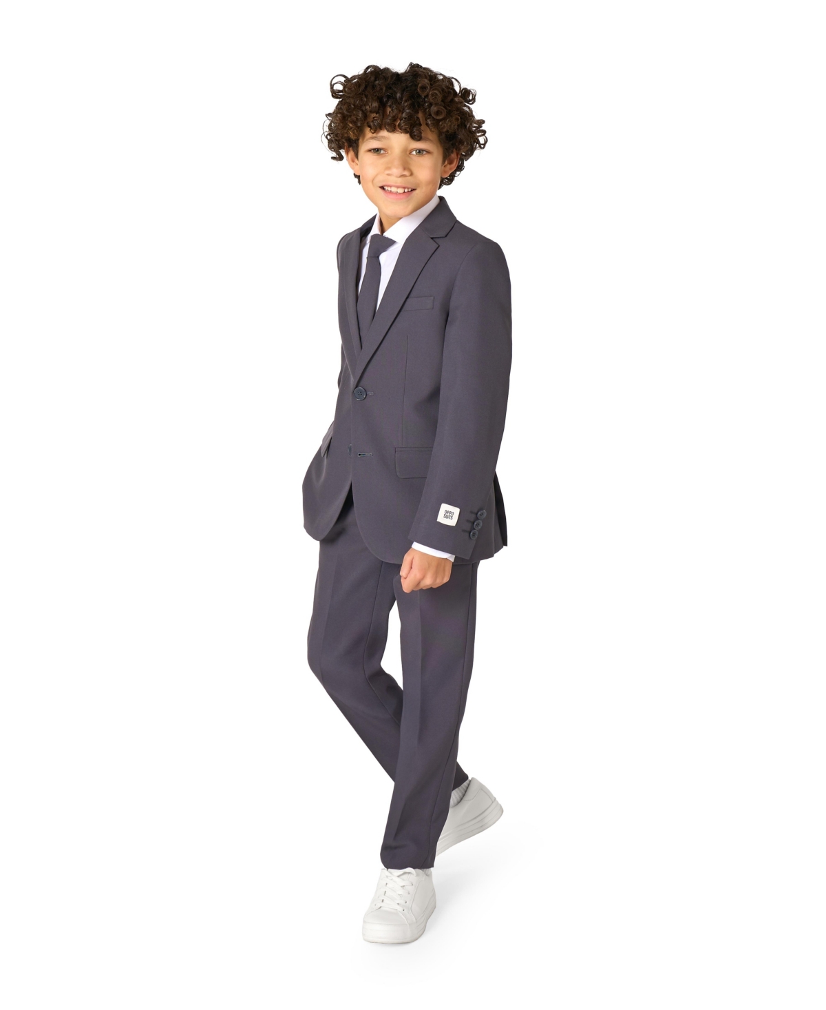 Opposuits Little And Big Boys Crafted Attire Suit In Gray