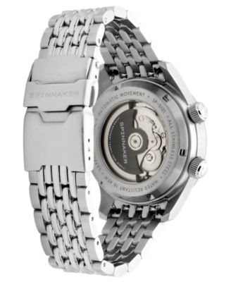 Men's Bradner GMT Automatic Solid Stainless Steel Bracelet Watch, 42mm