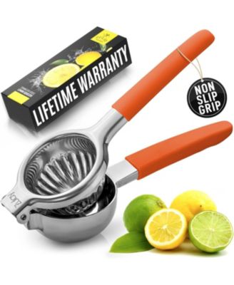Stainless Steel Lemon Squeezer – Heavy Duty, Solid Metal Bowl, Easy to Use