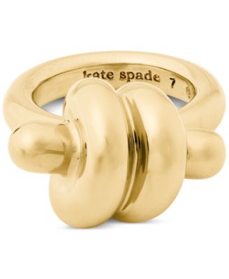 Gold-Tone Knot Statement Ring