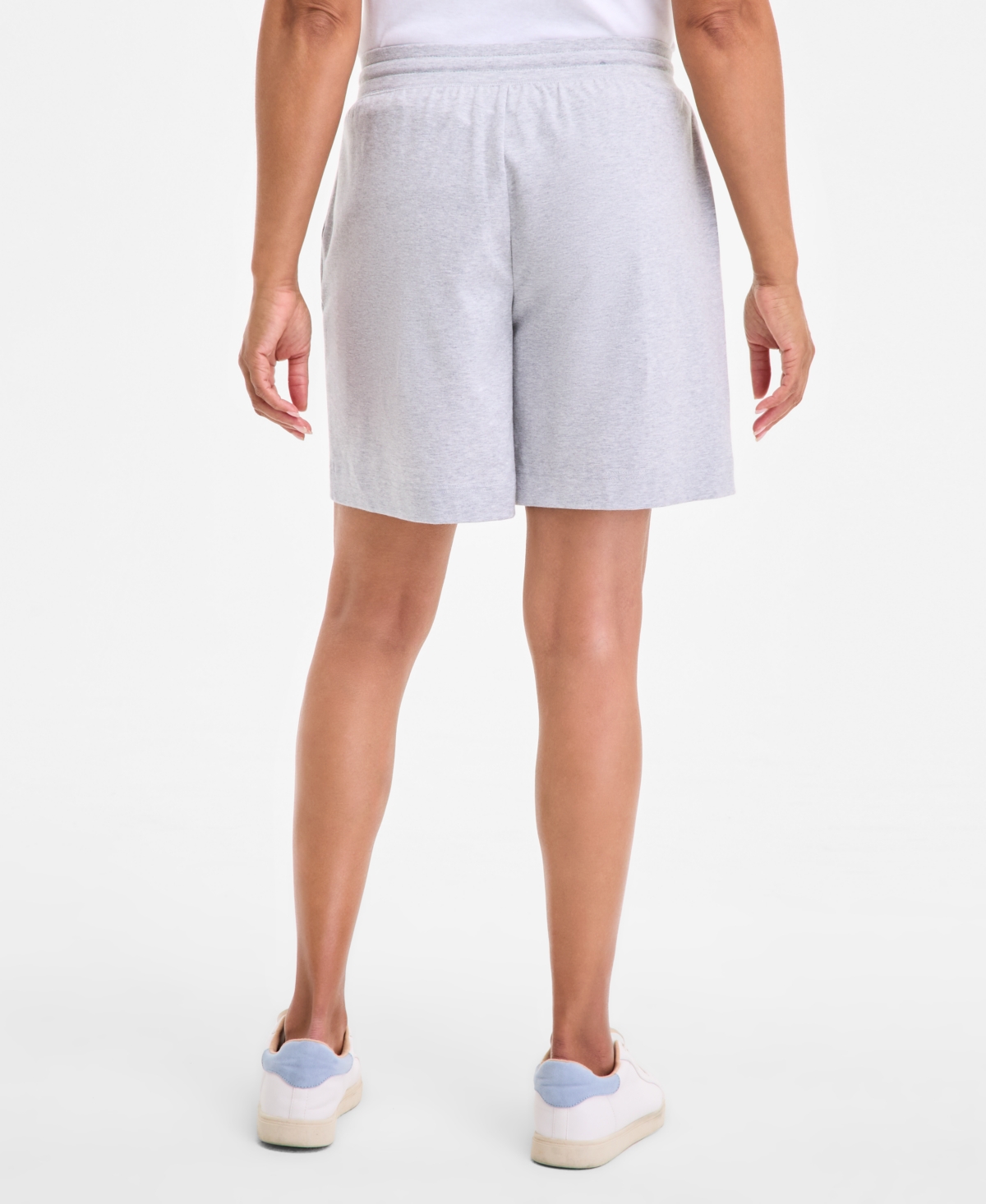 STYLE & CO WOMEN'S MID RISE SWEATPANT SHORTS, CREATED FOR MACY'S 