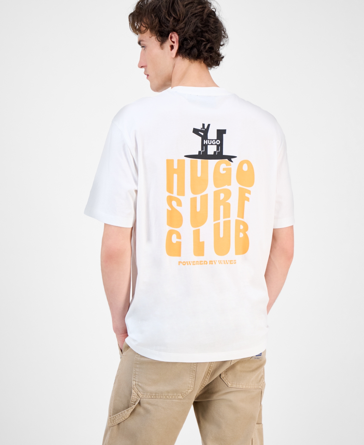 Hugo Boss Men's Nodiwop Logo Graphic Cotton T-shirt