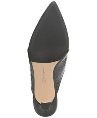 Women's Britaa Croco Kitten Heel Mules, Created for Macy's