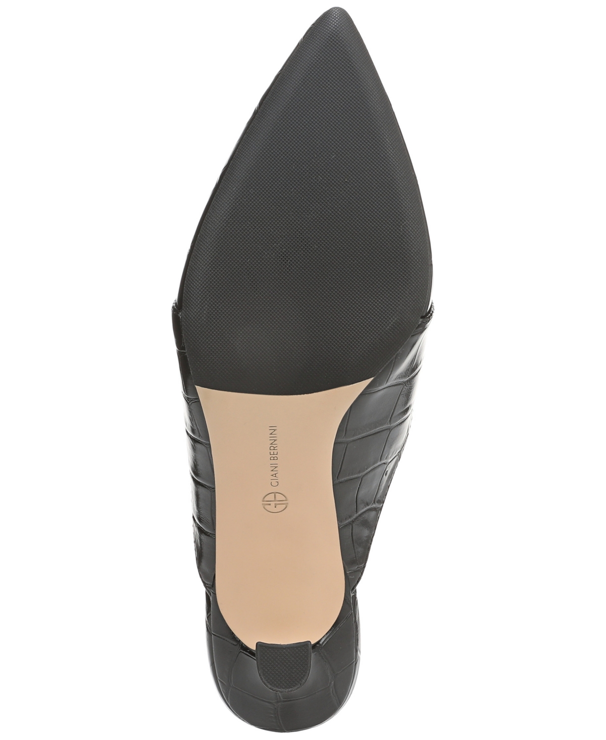 Giani Bernini Women's Britaa Croco Kitten Heel Mules, Created For Macy's In Black