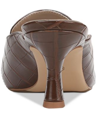 Women's Britaa Croco Kitten Heel Mules, Created for Macy's