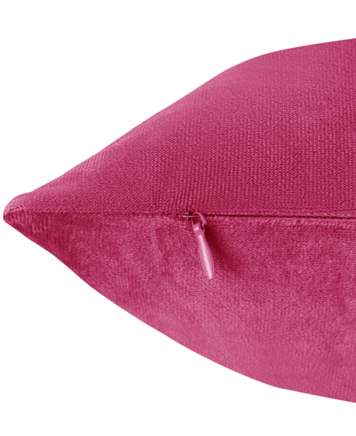 Nestl Elegant 2-pack Velvet Decorative Throw Pillows With Removeable Covers, 12" X 20" In Hot Pink