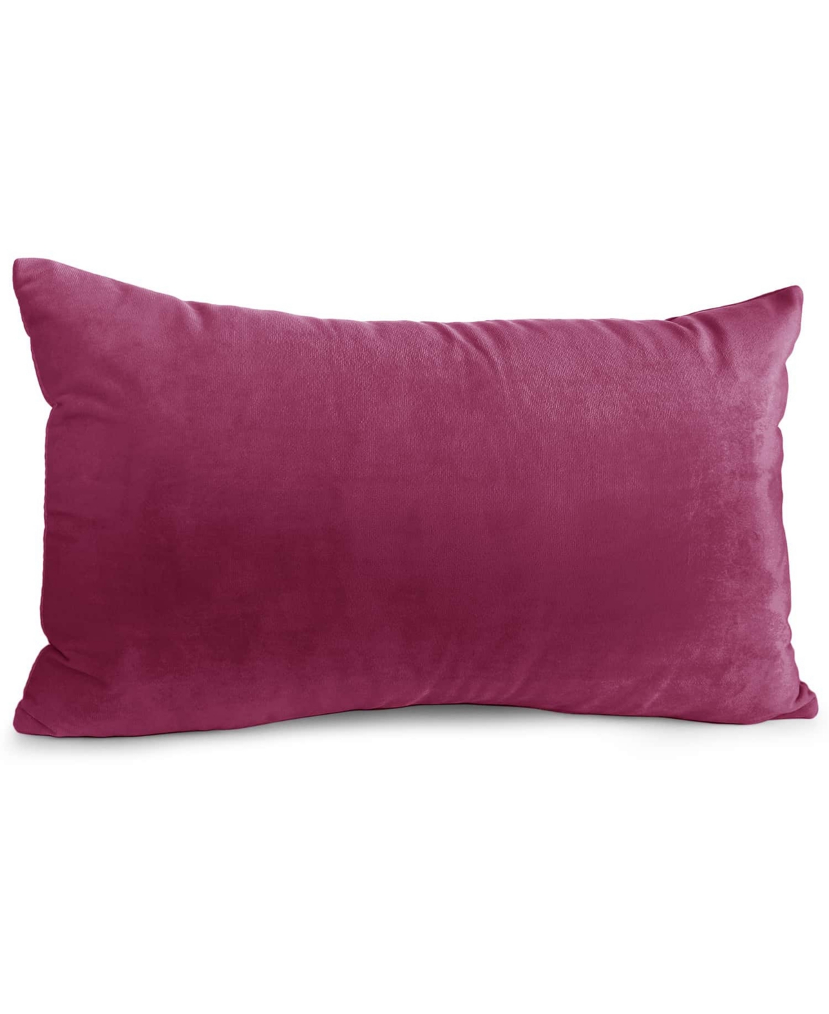 Nestl Elegant 2-pack Velvet Decorative Throw Pillows With Removeable Covers, 12" X 20" In Magenta