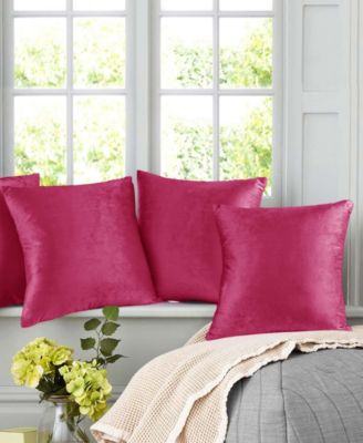 Elegant Velvet Removeable Cover 2-Pack Decorative Pillows, 16" x 16"