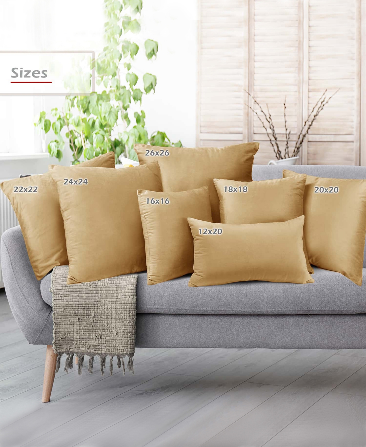 Nestl Elegant Velvet Removeable Cover 2-pack Decorative Pillows, 18" X 18"