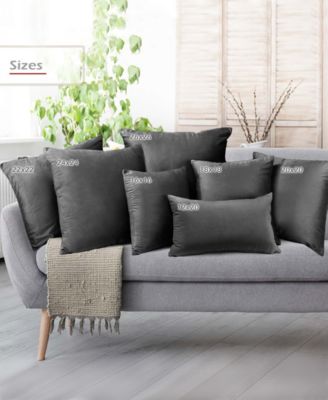 Elegant Velvet Removeable Cover 2-Pack Decorative Pillows, 18" x 18"