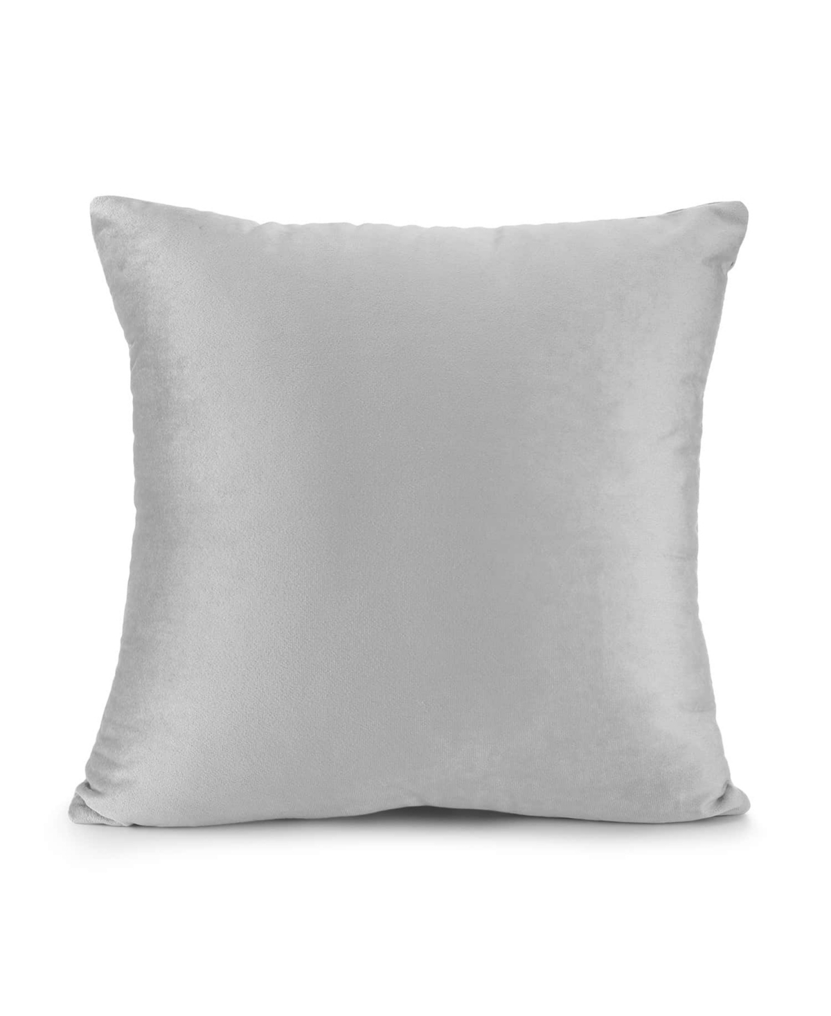 Nestl Elegant 2-pack Velvet Decorative Throw Pillows With Removeable Covers, 20" X 20" In Light Gray