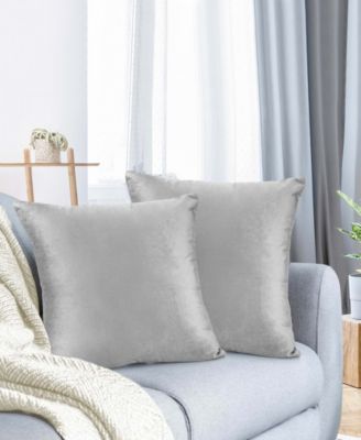 Elegant Velvet Removeable Cover 2-Pack Decorative Pillows, 22" x 22"