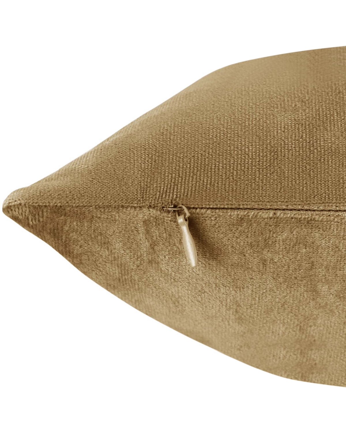 Nestl Elegant 2-pack Velvet Decorative Throw Pillows With Removeable Covers, 26" X 26" In Mocha