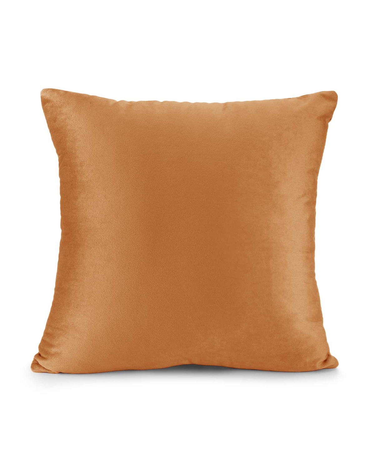 Nestl Elegant 2-pack Velvet Decorative Throw Pillows With Removeable Covers, 26" X 26" In Rust