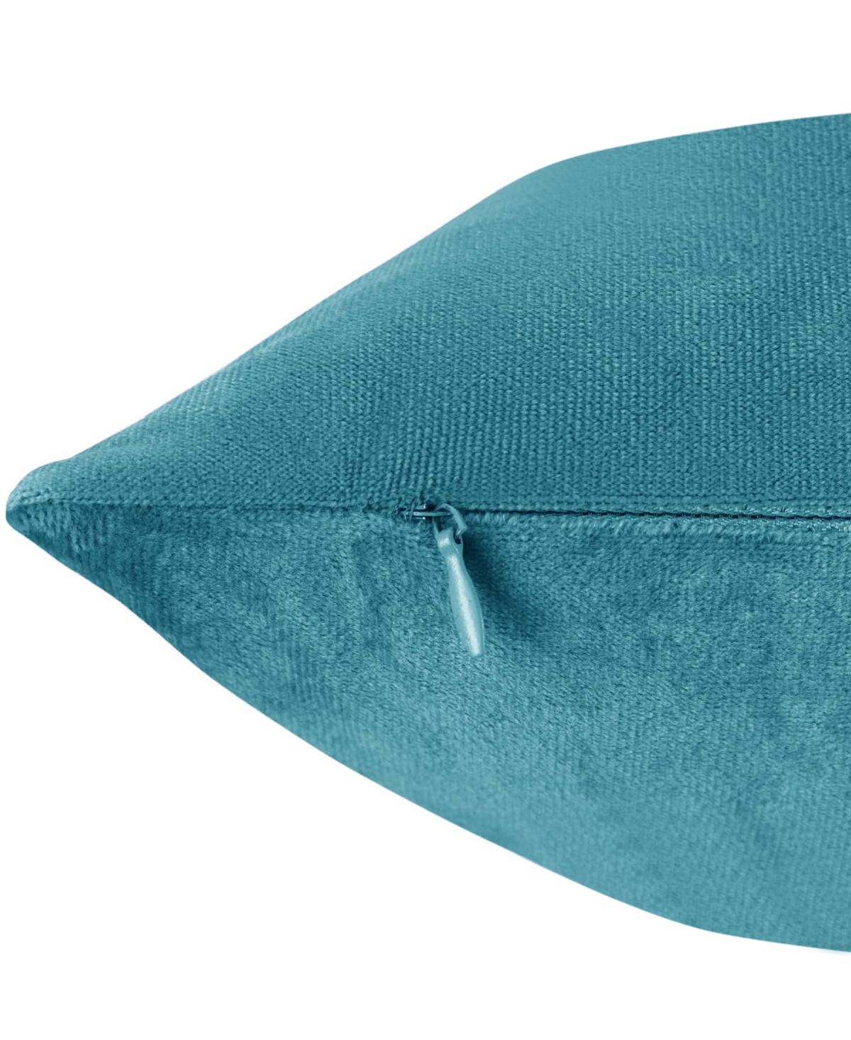 Nestl Elegant 2-pack Velvet Decorative Throw Pillows With Removeable Covers, 26" X 26" In Teal Blue