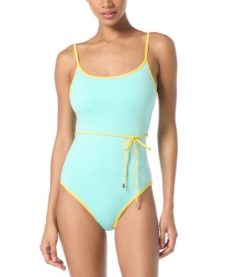 Kate Spade - Belted Classic One-Piece Swimsuit