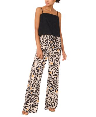 Women's Embroidered Square Neck Sleeveless Blouse