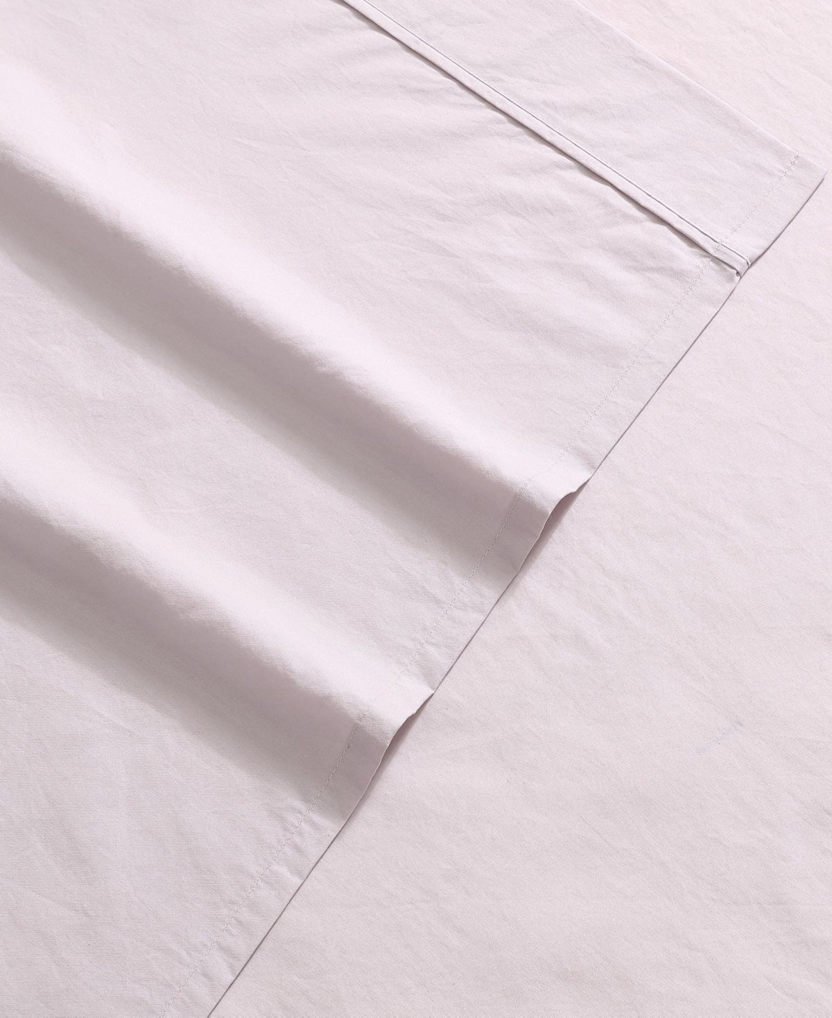 Calvin Klein Washed Cotton Percale 4-pc. Sheet Set, Queen In Petal Pink