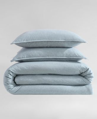 CLOSEOUT! Melange Jersey 3 Piece Comforter Set, King