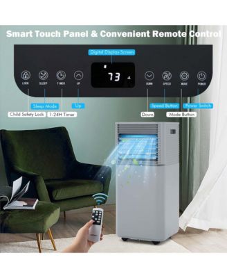 3 in 1 Portable Air Conditioner AC Unit Air Cooler 8000BTU ASHRAE 230 sq.ft Grey