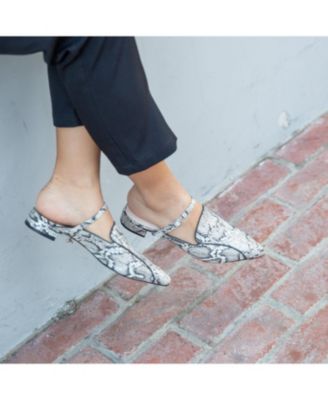Women's Python Twiggy Customizable Pointed Loafer Slides