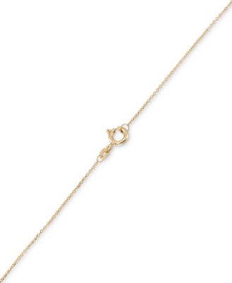 Openwork Clover Design Five Station 18" Collar Necklace in 10k Gold