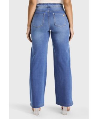 Women's High-Rise Shaping Wide Leg Jeans