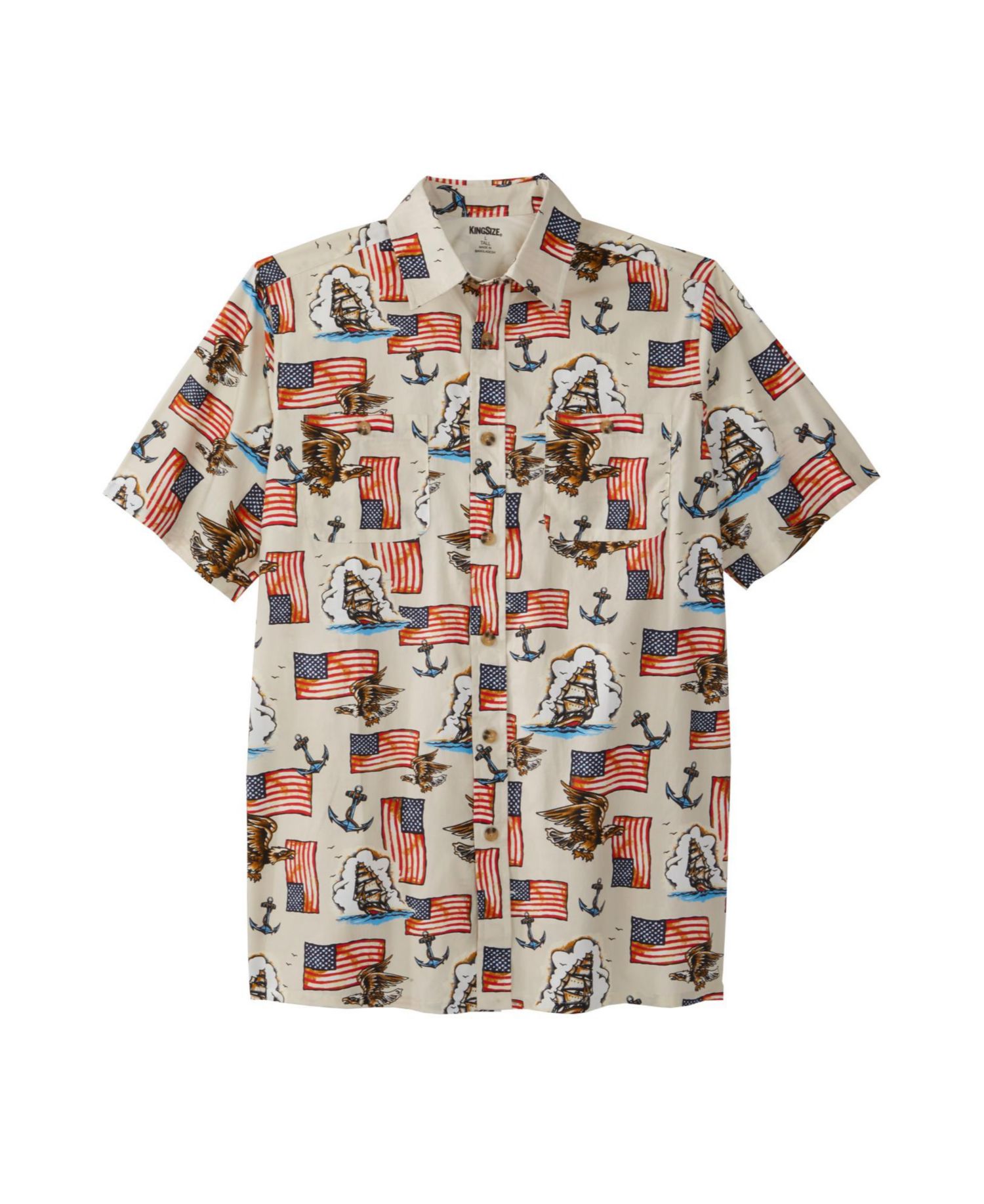 Big & Tall Short Sleeve American Sport Shirt