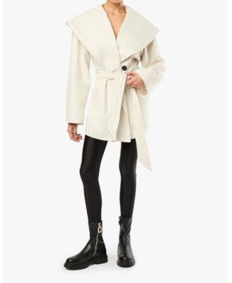 Women's Shawl Collar Wool Coat