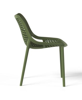 7-Piece Outdoor Metal Patio Dining Table Set With Stackable Patio Chairs