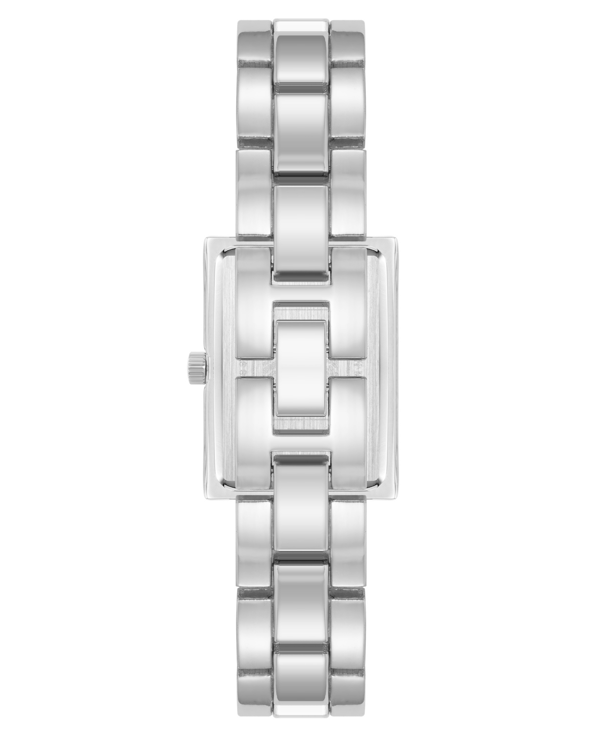 Anne Klein Women's Three-hand Quartz Silver-tone Alloy With White Ceramic Bracelet Watch, 24mm In White,silver-tone