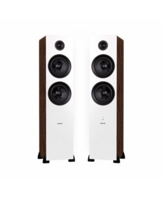 RT81 Elite Vinyl Turntable Ai81 Powered 2-Way Speakers Diamond Stylus Belt Drive Preamp Bluetooth Natural Walnut Audio System