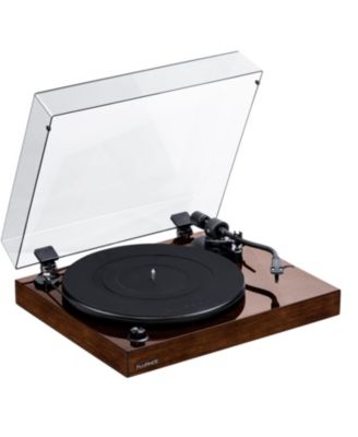 RT82 Reference High Fidelity Vinyl Turntable Record Player with Ortofon OM10 Cartridge And Anti-Vibration Wood Isolation Base