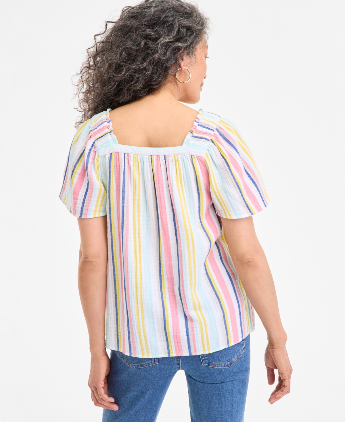 Style & Co Women's Square-Neck Top